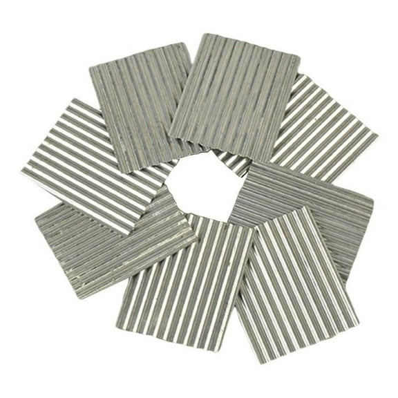 1:35 Scale Miniature Corrugated Metal Roof Sheets 8 Pack 45x37mm Iron Tiles for Scenery Layouts--