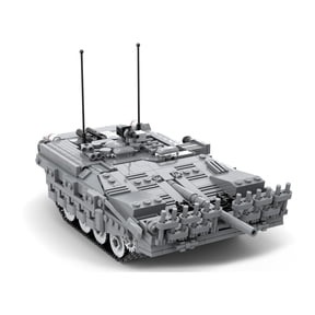 1:35 Scale Strv 103 Main Battle Tank Building Blocks, Military Tank Model Kit with High Detail, Compatible Bricks, Ideal for Adult Collectors & Military Enthusiasts