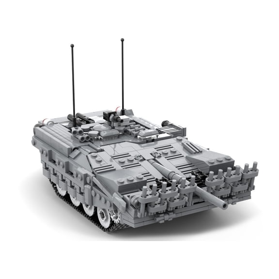 1:35 Scale Strv 103 Main Battle Tank Building Blocks, Military Tank Model Kit with High Detail, Compatible Bricks, Ideal for Adult Collectors & Military Enthusiasts
