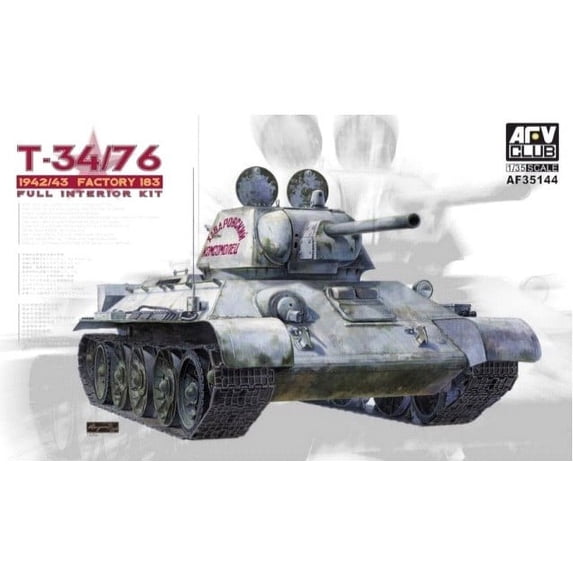 1/35 T34/76 Mod 1942/43 No.183 Full Interior Tank