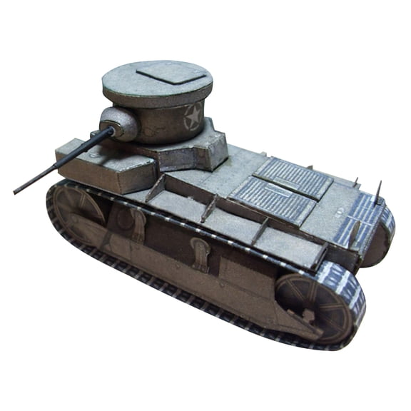 1:35 U.S. T1 Coningham Light Tank 3D Paper Model Military Armored Vehicle Armored Car Collection (Unassembled Kit)