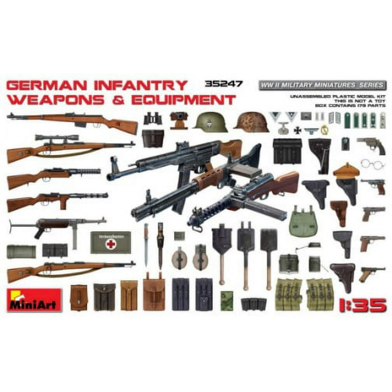 1/35 Miniart WWII German Infantry Weapons & Equipment 