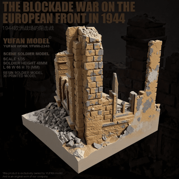 1/35 YUFAN MODEL Resin model kit (scene) Self-assembly and Painting YFWW-2343