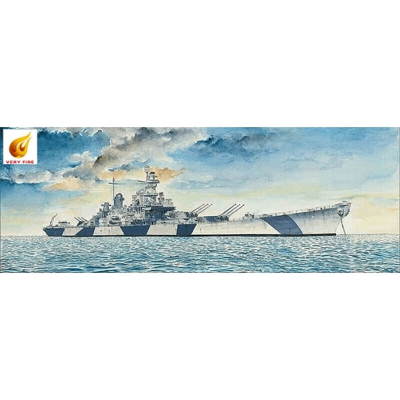 1/350 Very Fire Iowa BB61 Battleship Model Kit 350910