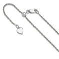 thumbnail image 1 of 1.35mm 925 Sterling Silver Polished Lobster Claw Closure Adjustable Loose Rope Chain Necklace 22 Inch Chain Necklace for, 1 of 2
