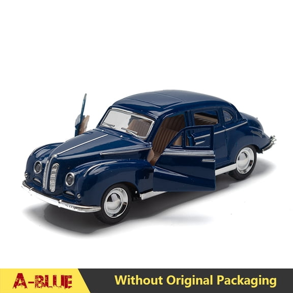 1:36 Alloy Diecast BMWS Vintage Car Model Classic Pull Back Car Miniature Vehicle Replica For Collection & Gift Display