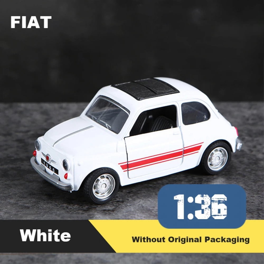 1:36 Alloy Vintage Diecast Car Model FIAT MINI Classic Pull Back Car ...