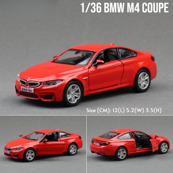 1/36 BMW M2 M3 M4 M5 Toy Car Model For Children RMZ CiTY Diecast Metal Racing Miniature Pull Back Collection Gift Kid Boys