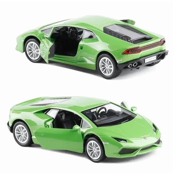 1:36 Lamborghini Huracan LP610-4 Super Sport Toy Car RMZ City Diecast Metal Miniature Model Pull Back Collection Gift For Boy