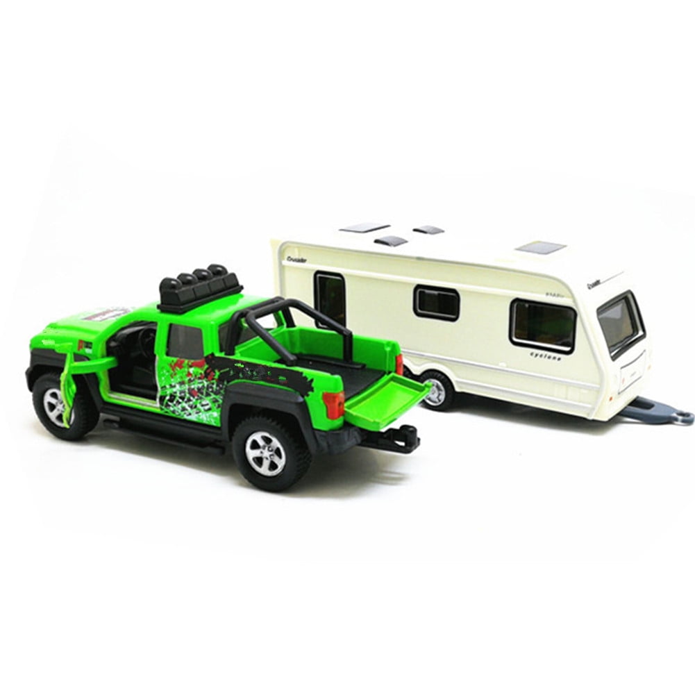 Toy camper store trailer and truck