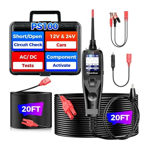 1.36 PS100 Auto Circuit Tester Diagnostic AVOmeter Test Tool Automotive OBD2 Scanner ,Easy to Use