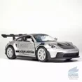 thumbnail image 1 of 1/36 Porsche 911 GT3 RS Model Car Diecast Toy Vehicle Kid Gift Collection Silver, 1 of 1