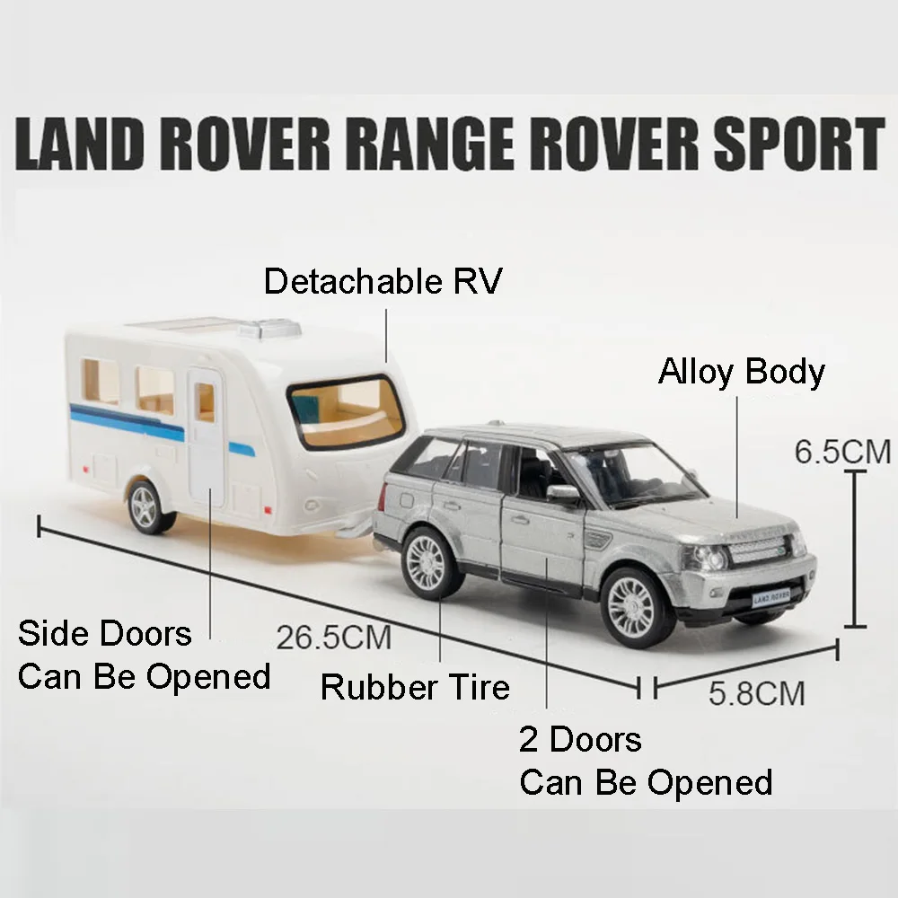 1:36 Range Rover Toy Cars Ford F150 Alloy Diecast Car Models With 4 ...