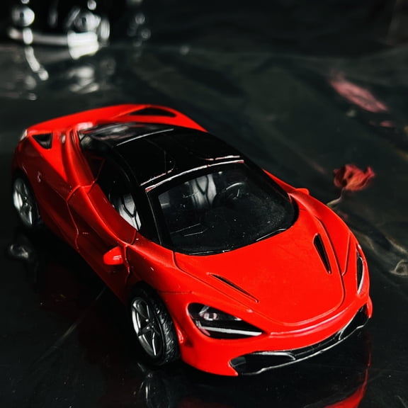 1:36 Scale Alloy Diecast Sports Car Replica, Openable Doors Pull Back Inertia Vehicle Model, Detailed Simulation Mini Auto, Desktop Decor Ornament, Hobby Collectible & Holiday Gift for Boys and Girls