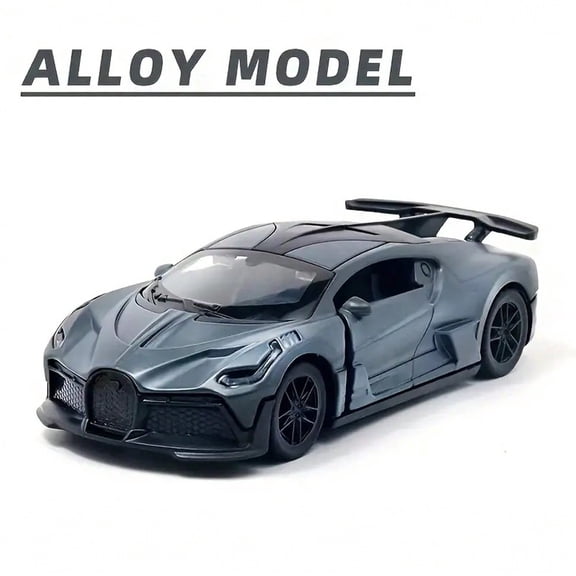 1:36 Scale Alloy Simulation Sports Car Model With Openable Doors And Hood, Youngsters' Toy Collectible Gift