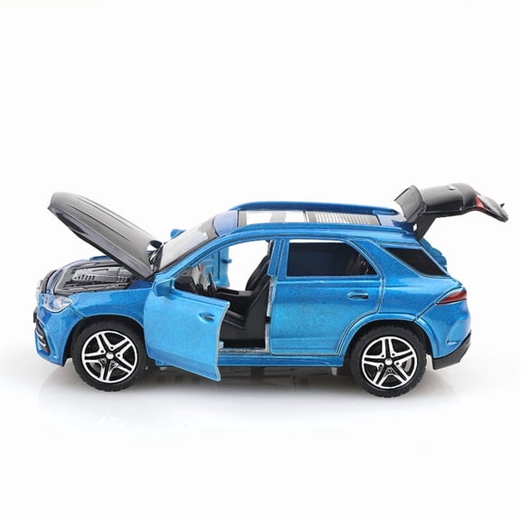 1/36 Scale SUV Alloy Pullback Toy Car, Die-Cast Metal Vehicle with 4 Openable Doors for Boys