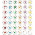 thumbnail image 1 of 1-36 Spot Marker Sticker Polka Dot Number Floor Sticker Classroom Line Up Stickers 42 Pcs Numbers Stickers DIY Hopscotch Game Line Up Spots, 1 of 9