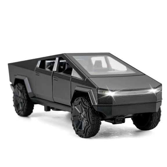 1:36 Cybertruck Pickup Truck Toy Cars, Diecast Pull Back Model Cars, Collection Vehicles, Kids Toy for Aged 3 and up, Gift Black