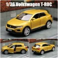 thumbnail image 1 of 1:36 Volkswagen T-Roc Toy Car Model Diecast Alloy Sport SUV Vehicle Miniature Pull Back Collection Gift for Boy, 1 of 9