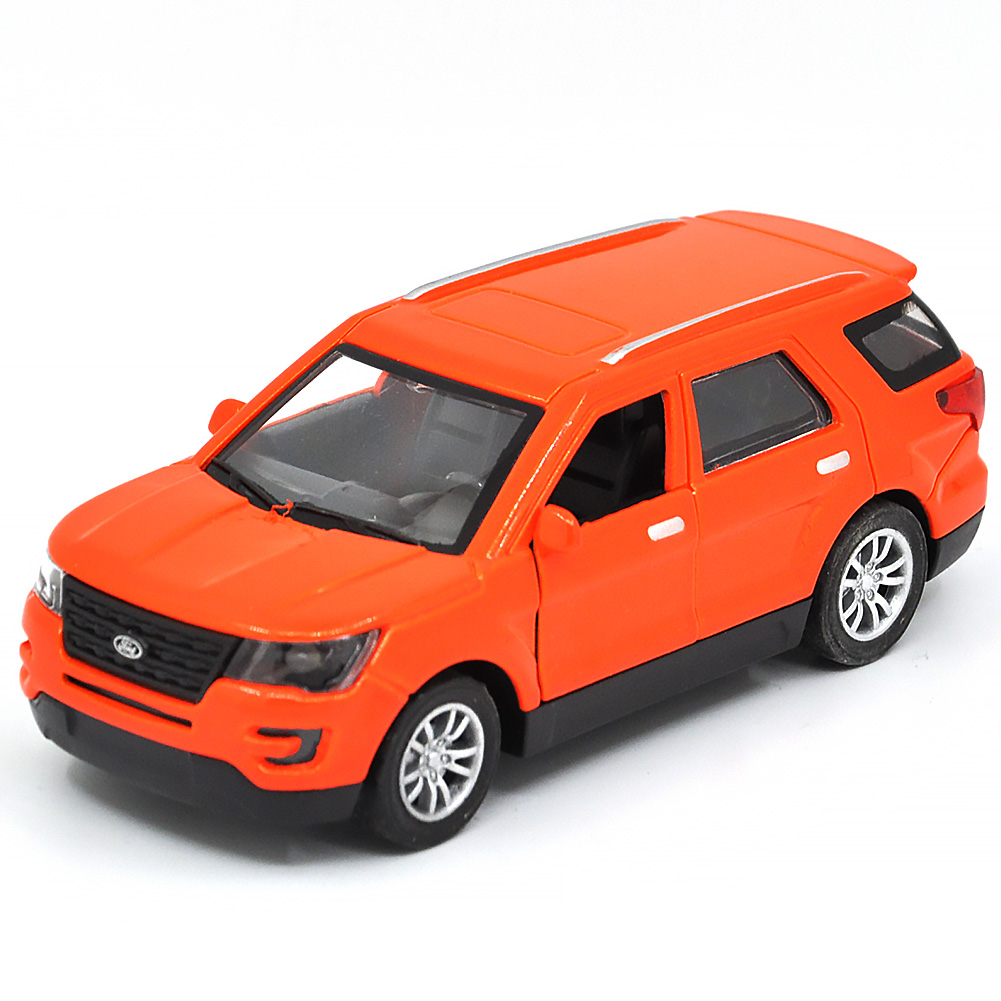 1: 36 is suitable for Ford Explorer alloy die-casting metal car models, with sound, light, and rebound functions, children's toy car collections, boys' birthday gifts