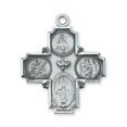 thumbnail image 1 of 1.36 x 1.14 x 0.8 in. Sterling Silver 4-way Pendant, 1 of 1