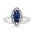 thumbnail image 1 of 1.37 CTW Diamond & Sapphire Ring, 14K White Gold - Size 8.5, 1 of 1