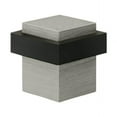 thumbnail image 1 of 1.37 in. Square Universal Floor Bumper, Satin Nickel - Solid Brass, 1 of 1