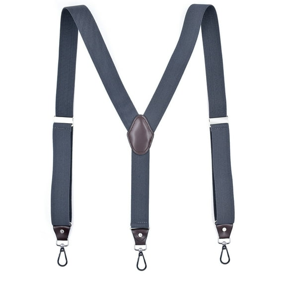 1.38 Inch Adjustable Suspenders for Men Elastic Straps Y-Back Construction Heavy Duty Suspenders for Work