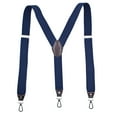 thumbnail image 1 of 1.38 Inch Adjustable Suspenders for Men Heavy Duty Swivel Hooks Y-Back Brace, 1 of 6