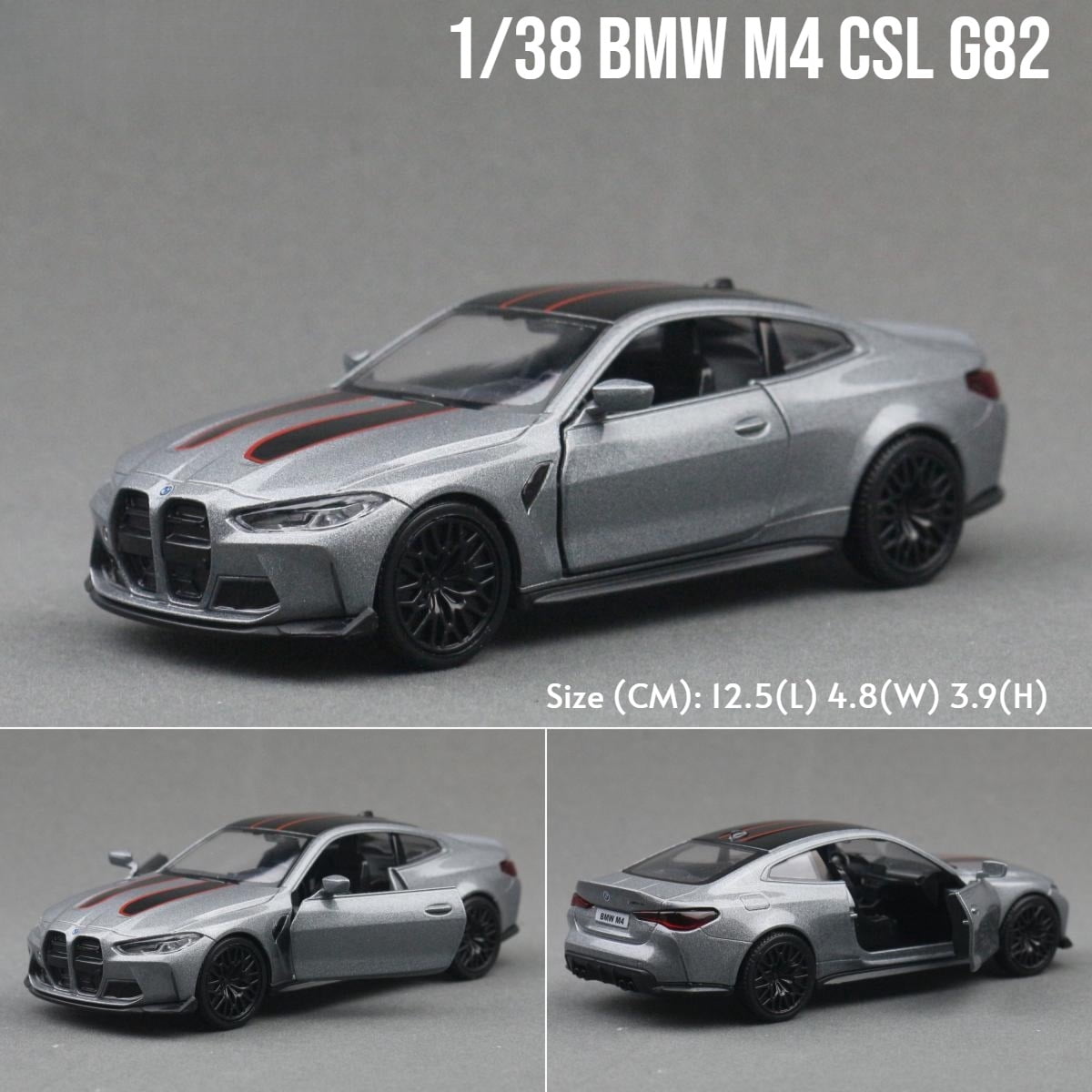 1:38 Scale BMW M4 CSL Diecast Alloy&Plastic Model Car
