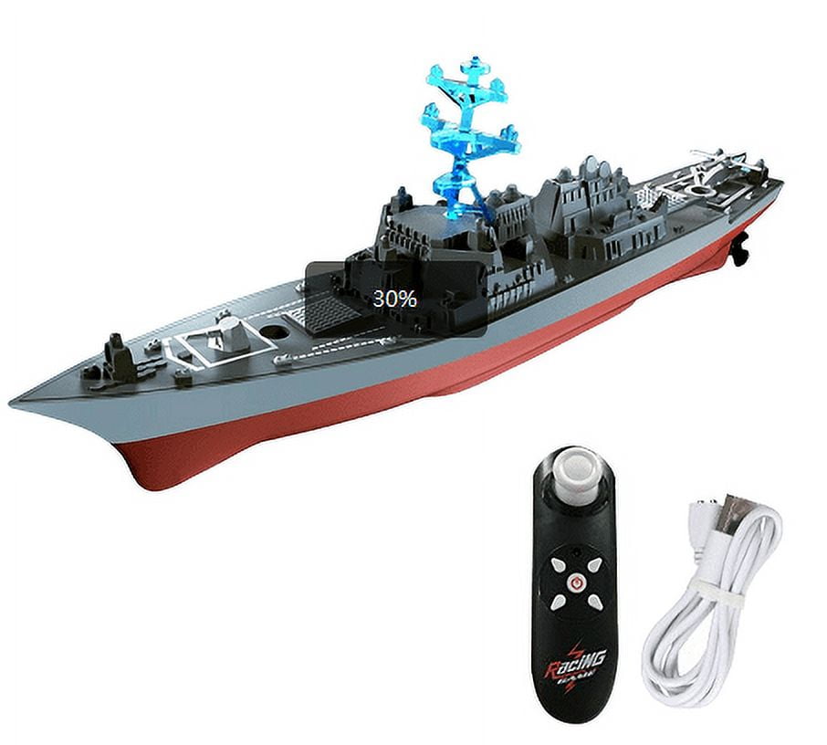Rc Boat XMFHANG 1/390 Scale RC Warship, RC Military Battleship, RC - Main Image