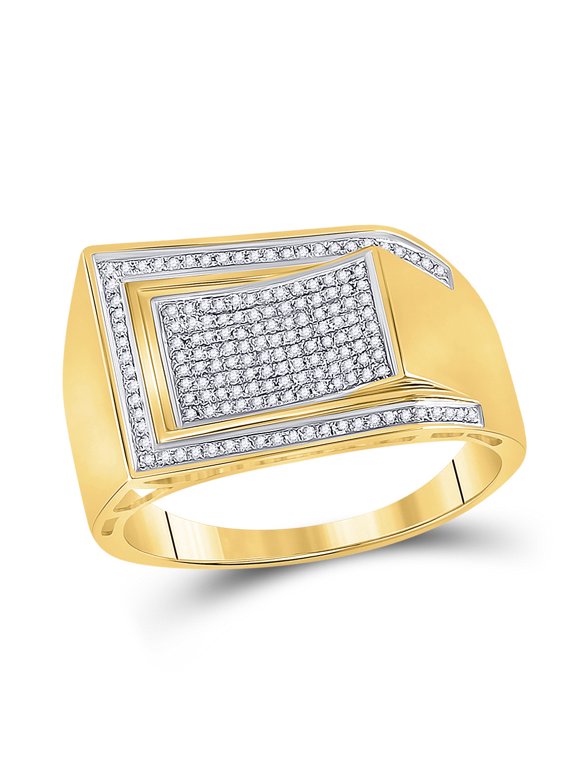 1/3CT-DIA MICRO-PAVE MENS RING