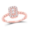 thumbnail image 1 of 10kt Rose Gold Womens Round Diamond Fashion Ring 1/3 Cttw, 1 of 1