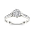 thumbnail image 1 of 1/3Ct TDW Diamond 10K White Gold Halo Engagement Ring, 1 of 5
