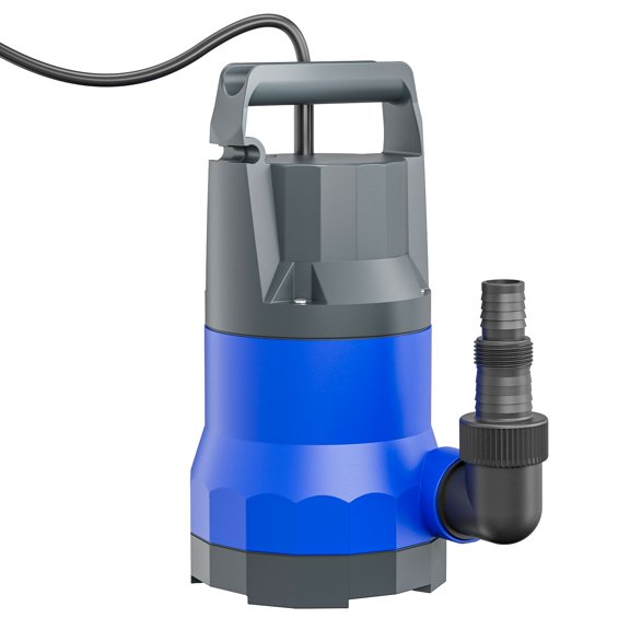 1/3HP Water Transfer Sump Pump 5400GPH, Fully Submersible Electric Portable Pump for Hot Tub Refreshing, Swimming Pool Fast Water Draining