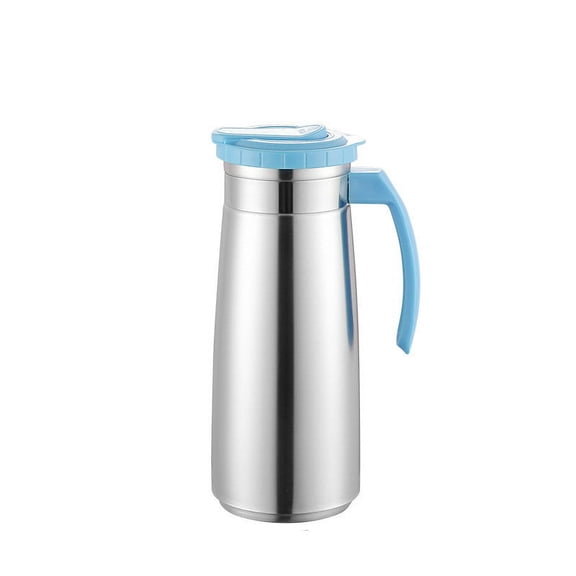 1.3L Stainless Steel Cold Water Pitcher, Metal Beverage Dispenser for Refrigerator, Compact Jug for Fruit Tea, Lemonade, and Juice, Rustproof Carafe