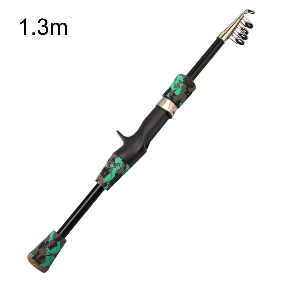 1.3M-1.8M Camouflage Fishing Rod Short Section Telescopic Fishing Rod Sea Pole 1.3M-1.8M Camouflage Fishing Rod Short Section Telescopic Fishing Rod Sea Pole