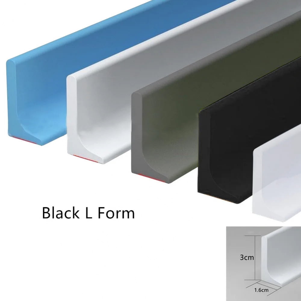 1-3M Water Shower Dam Bathroom Water Stopper Silicone Retaining Strip ...