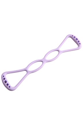 1-3PC 4 Ring Adjustable Loop Resistance Bands for Working Out Walk at Home Figure 8 Resistance Bands Silicone 8 Shape Pull Rope with Non Handles for Women Men Fitness Yoga Pilates Home Gym