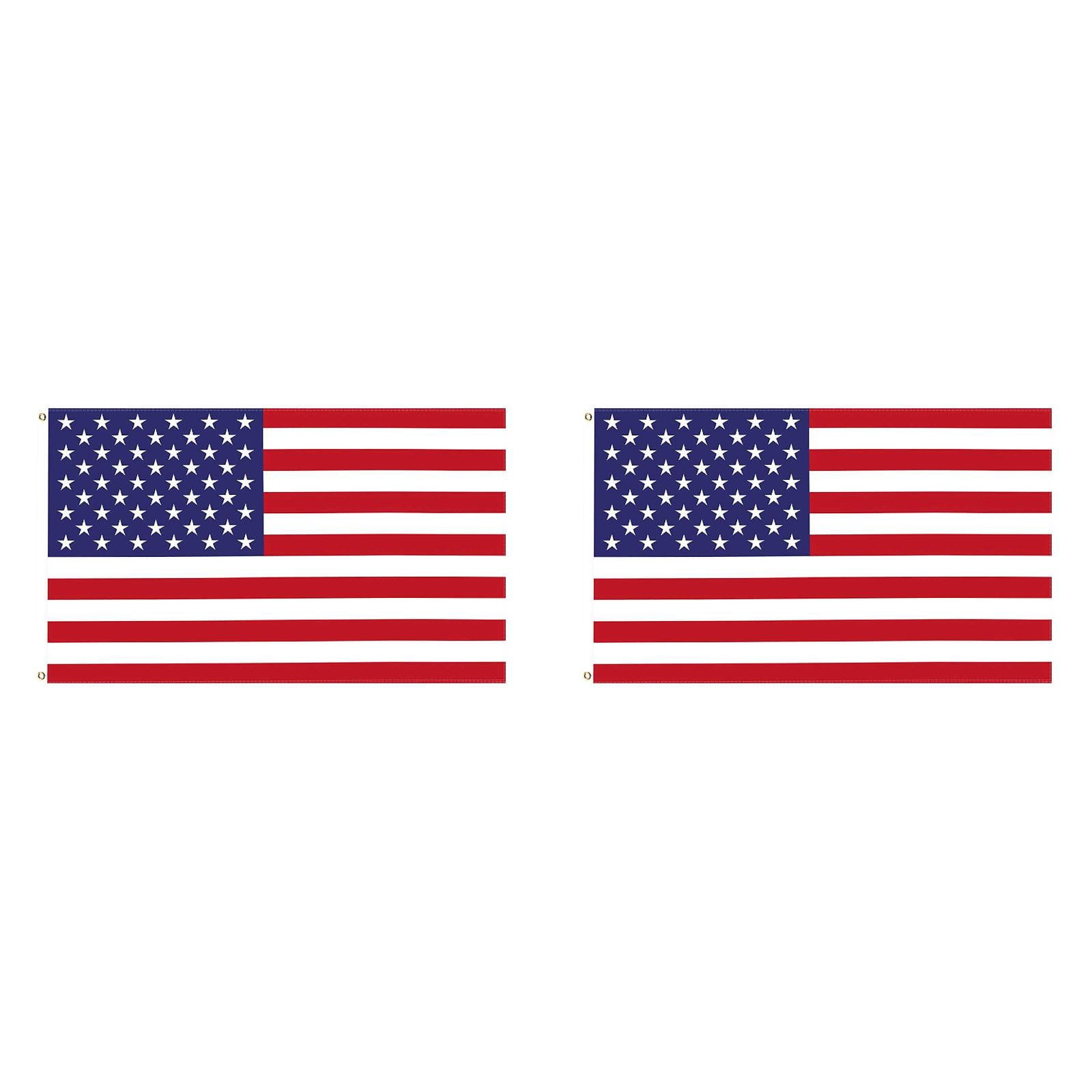 1-3PC American Flags 3x5 FT, US Flag Vivid Color Fade Resistant Double Stitched USA Flag with Brass Grommets, Indoor Outdoor Decorations Stars Stripes Durable