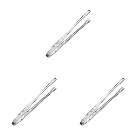 1-3PC BBQ Tongs Stainless Steel Kitchen Tweezers Grill for Cooking Hot Pot Food Clamp Tool for Salad Fish Steak Barbecue Buffet Meat 7/9/11 Inch Tweezers Tongs Precision Serrated Tips