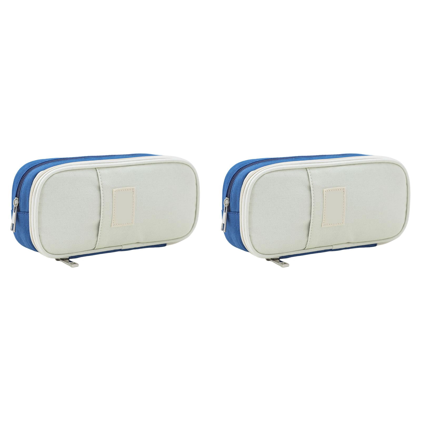 1-3PC Big Capacity Pencil Pen Case Large Storage High Bag Pouch Holder Box Organizer with Zipper for Office Travel Home