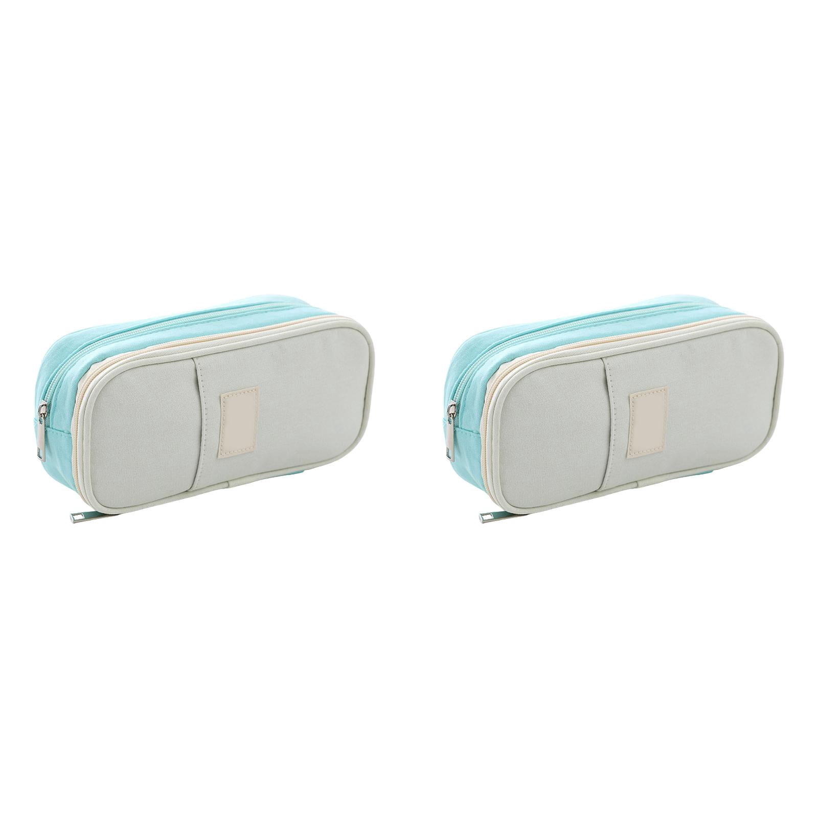 1-3PC Big Capacity Pencil Pen Case Large Storage High Bag Pouch Holder Box Organizer with Zipper for Office Travel Home