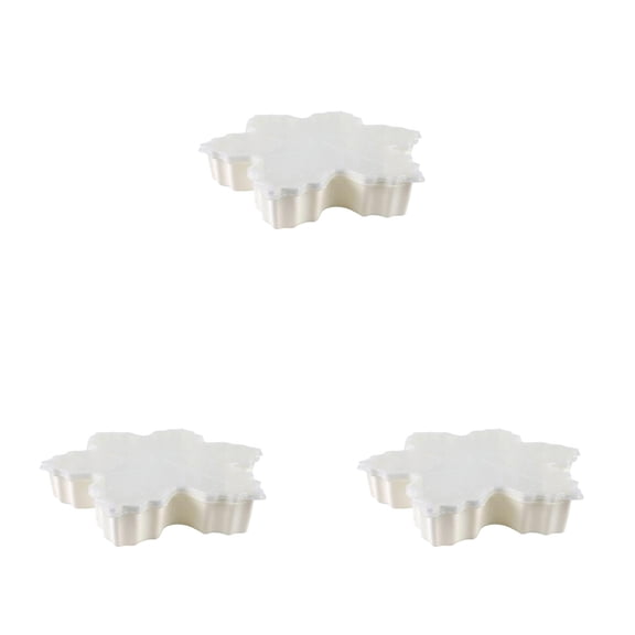 1-3PC Christmas Serving Tray with Lid Cute Snowman Snowflake Tree Storage Container Snack Platter for Candy Cookie Dessert Cheese Fruit Nuts Popcorn Holiday Home Office Picnic Camping
