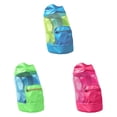 thumbnail image 1 of 1-3PC Mesh Beach Bag Drawstring Backpack Swim Pool Toy Bag Waterproof Breathable Large Capacity Foldable with Zipper Pocket for Swimming Sports Gym Travel Lightweight Adjustable Straps, 1 of 9