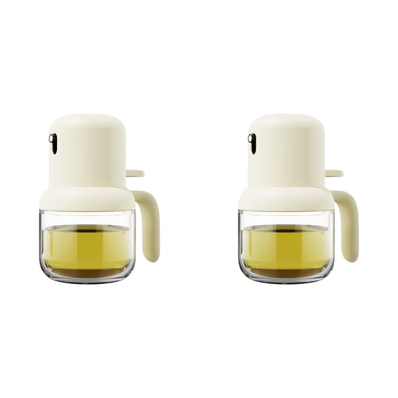 1-3PC Oil Spray Bottle for Cooking - Large Capacity Olive Oil Dispenser with One Touch Precise Sprayer, Non Leak Glass Oil Jar for Air Fryer BBQ Salad