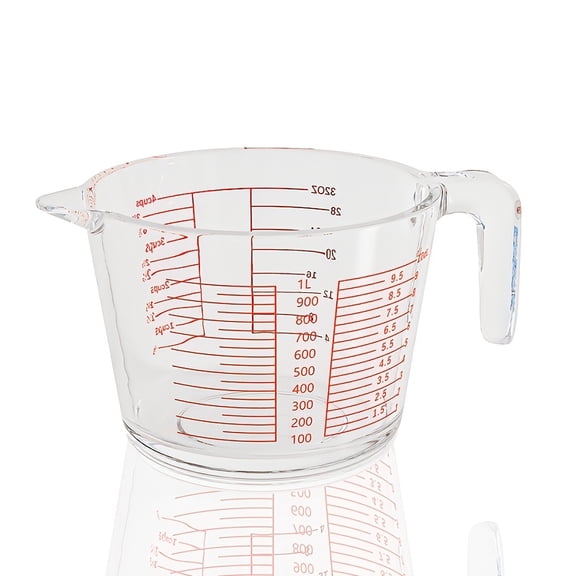 1/3PCS Borosilicate Glass Measuring Cups Set, 1-3 Cup w/Handle, Dual Scales OZ/ML/Cup, Oven/Microwave/Dishwasher Safe