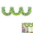 thumbnail image 1 of 1/3PCS Easter Garland Decorations Glitter Metallic Garland Easter Spring Decor 5 PCS Long Banner Hanging for Tree Mantle, Indoor Outdoor Holiday Party Home Door Window Decorations, 1 of 6