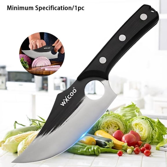 1/3PCS Stainless Steel Kitchen Knife Forged Boning Knife Handmade Meat Cleaver Butcher Knife Unique Kitchen Gadgets for Cooking Outdoor Camping Knife Multipurpose Knife Kitchen Items Fruit Knife