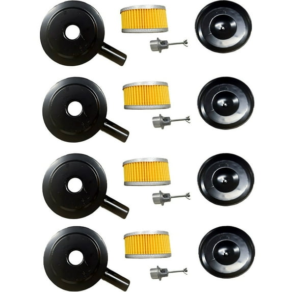 1-3Pcs 3/4" NPT Air Compressor Intake Filter Silencer Metal Housing With Element